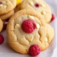 White Chocolate Raspberry Lemon Cookies A Sunny Treat