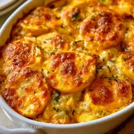 Yellow Squash Rice Gratin for 4 Servings