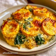 Baked Yellow Squash Spinach Casserole