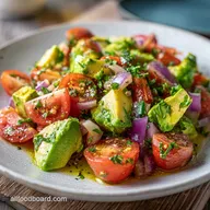 Zesty Mediterranean Avocado Salad in 10 Minutes