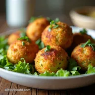 Baked Chickpea Zucchini Balls My Zesty Mediterranean Take