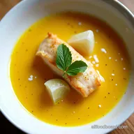 Bright Zesty Greek Lemon Fish Soup Recipe Avgolemono