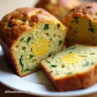 Zesty Green Onion Zucchini Cheddar Quick Bread So Easy