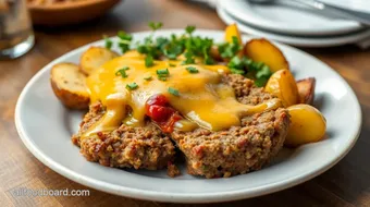 Bake Cowboy Meatloaf with Cheesy Potatoes