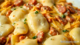 Bake Pierogi Casserole with Savory Kielbasa