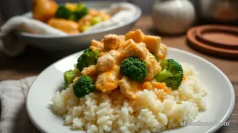 Easy Comforting Casserole Recipes: Cheesy Chicken & Broccoli Delight recipe card