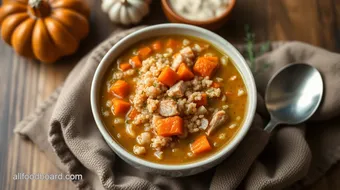 Cozy Leftover Turkey Quinoa Soup: A Heartwarming 30-Minute Delight recipe card