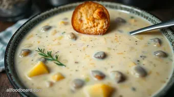 My Favorite Creamy Oyster Chowder: Comforting & Flavorful Delight recipe card