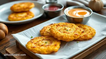 Fried Cornmeal Fritters with Onion Flavor