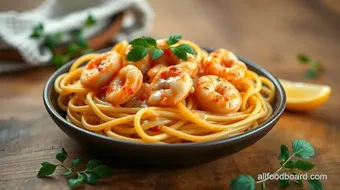 Sautéed Shrimp Pasta with Spicy Creamy Sauce