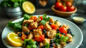 Easy & Vibrant Fiesta Chicken Salad: A Flavorful Family Favorite recipe card