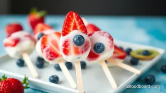 fruit worm easy kid food: 5 Best DIY Frozen Lollipops for Kids recipe card