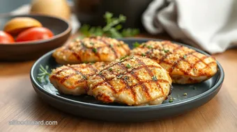 Grilled Chicken with Garlic Parmesan Crust