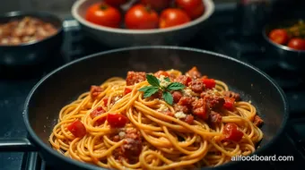 One-Pan Skillet Spaghetti: Quick & Delicious for Busy Nights recipe card