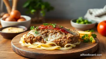 Bake Ground Beef Meatloaf with Cheese