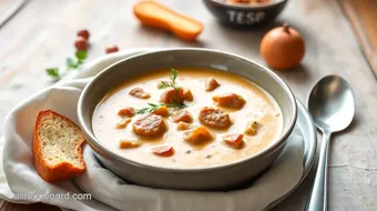 Quick Italian Sausage Creamy Soup Recipe