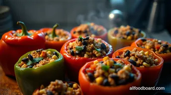 How to Satisfy Your Hungry Palate: Delicious Stuffed Peppers recipe card