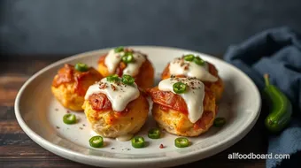 Baked Chicken Bacon Bombs with Creamy Jalapeños