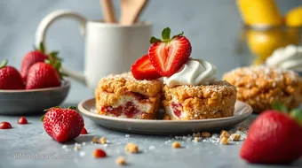 Fried Strawberry Cheesecake Crispy Treats