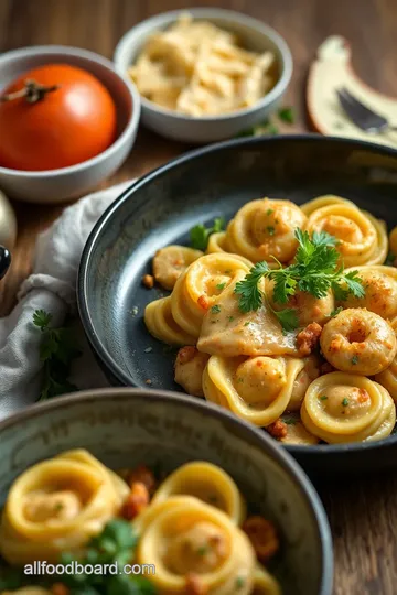 Asiago Chicken Tortelloni Alfredo Delight steps