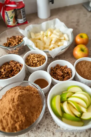 Apple and Pecan Danish Pastry Tart ingredients