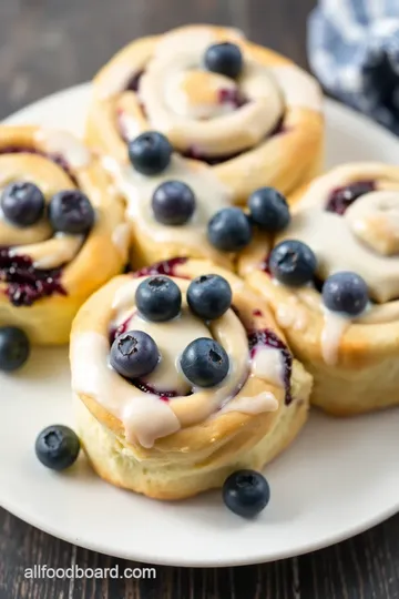 Blueberry Cheesecake Rolls presentation