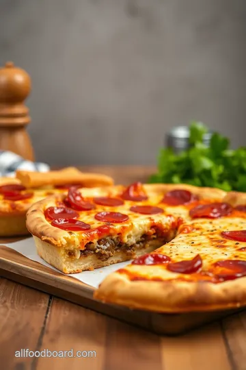 Chicago Deep Dish Pizza Recipe presentation