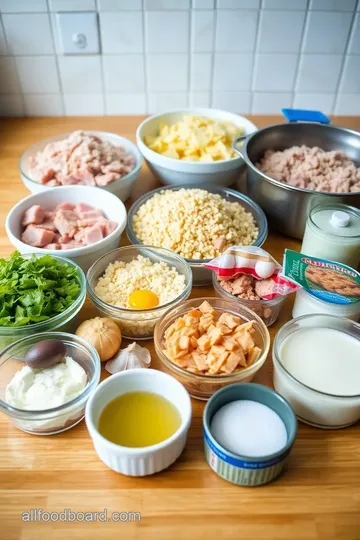 Chicken Cordon Bleu Meatloaf ingredients