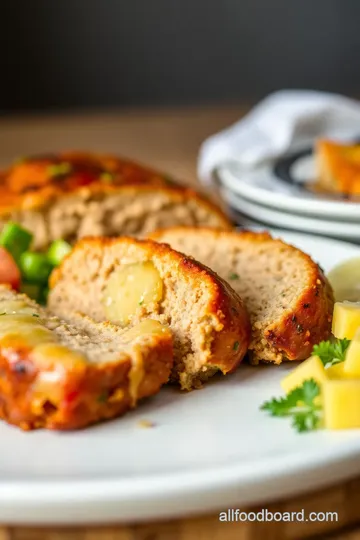 Chicken Cordon Bleu Meatloaf presentation