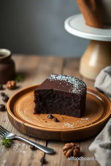 Death by Chocolate Dump Cake presentation