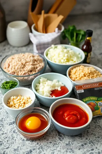 Cowboy Meatloaf and Potato Casserole ingredients