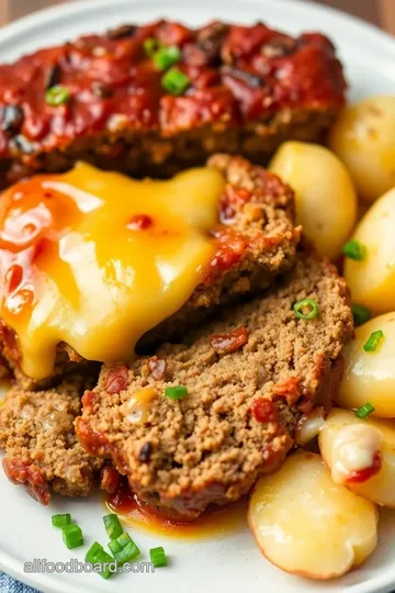 Cowboy Meatloaf and Potato Casserole presentation