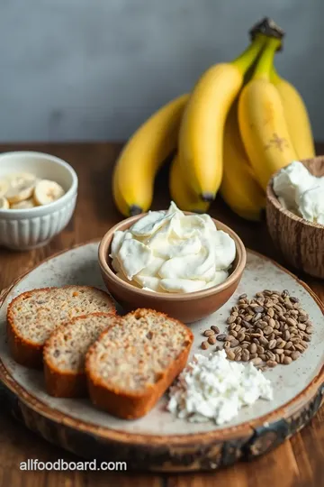 Cream Cheese Banana Bread ingredients