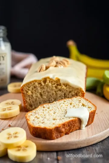 Cream Cheese Banana Bread presentation