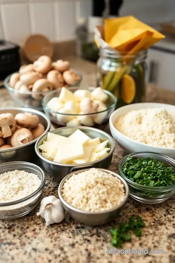 Just a Little Bite Stuffed Mushrooms ingredients