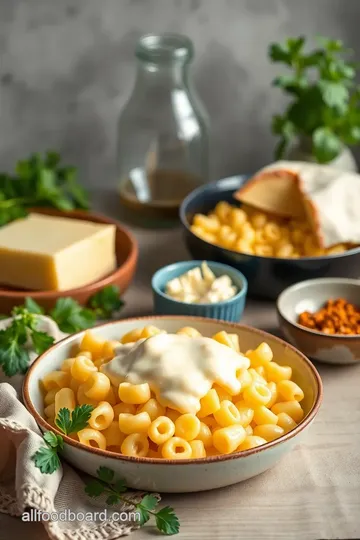 Baked Mac and Cheese ingredients