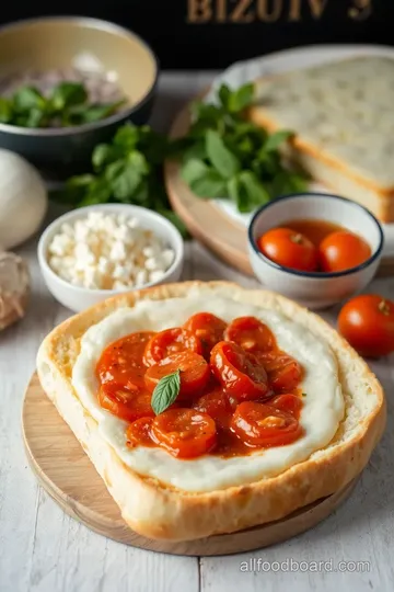 French Bread Pizza with Tasty Toppings ingredients