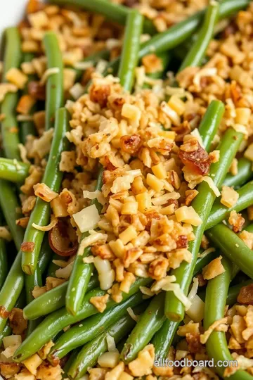 Classic Green Bean Casserole presentation