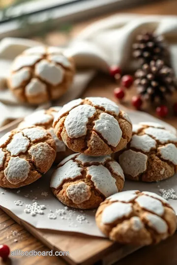 Holiday Crinkle Cookies presentation