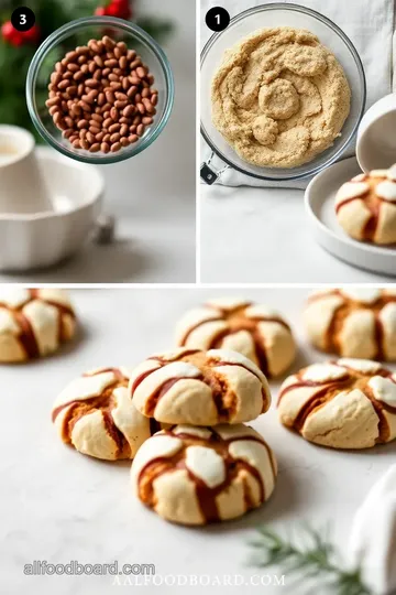 Holiday Crinkle Cookies steps