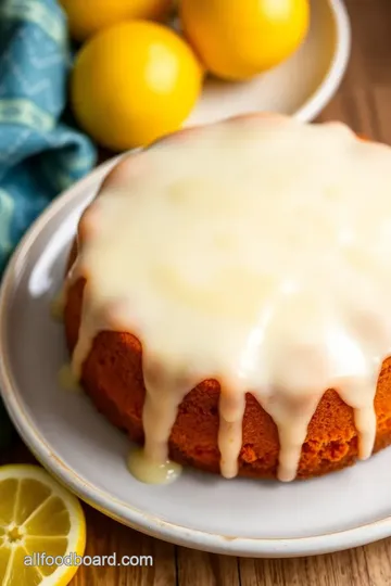 Kefir Sheet Cake with Lemon Glaze presentation