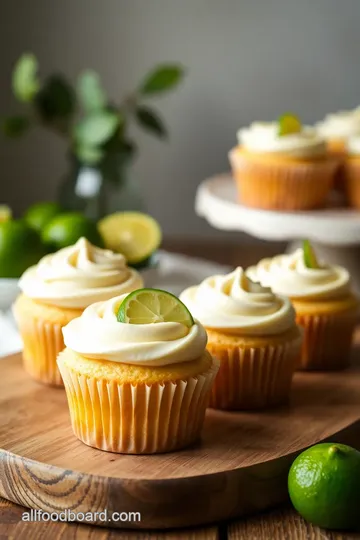 Key Lime Pie Cupcakes presentation