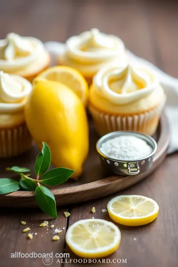 Lemon Cupcakes with Cream Cheese Frosting ingredients