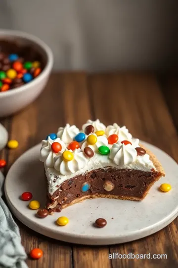 M& M Chocolate Chip Pie steps