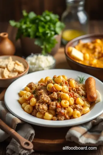 Mac and Cheese Meatloaf Casserole ingredients