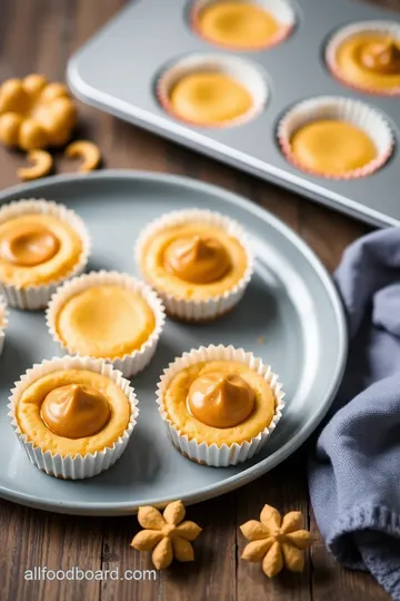 Mini Pumpkin Cheesecake Bites Treats steps