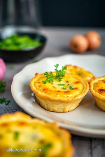 Savory Mini Quiches presentation