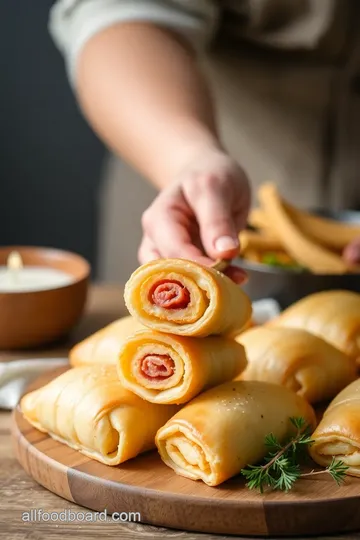 French Cheese Pinwheels presentation