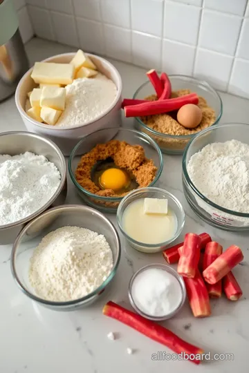 Delicious Rhubarb Cookies ingredients