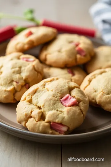 Delicious Rhubarb Cookies presentation